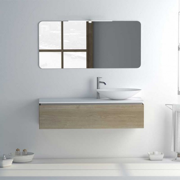 Ensemble de salle de Bain-Sigma 140 avec au-Dessus de Compteur Bassin