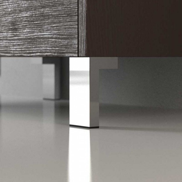 Jeu de 4 Pattes de 120 mm pour les Meubles de salle de Bains