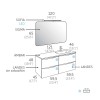 Ensemble de salle de Bain-Landes Modulaire 120