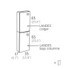 Ensemble de salle de Bain-Landes Modulaire 120