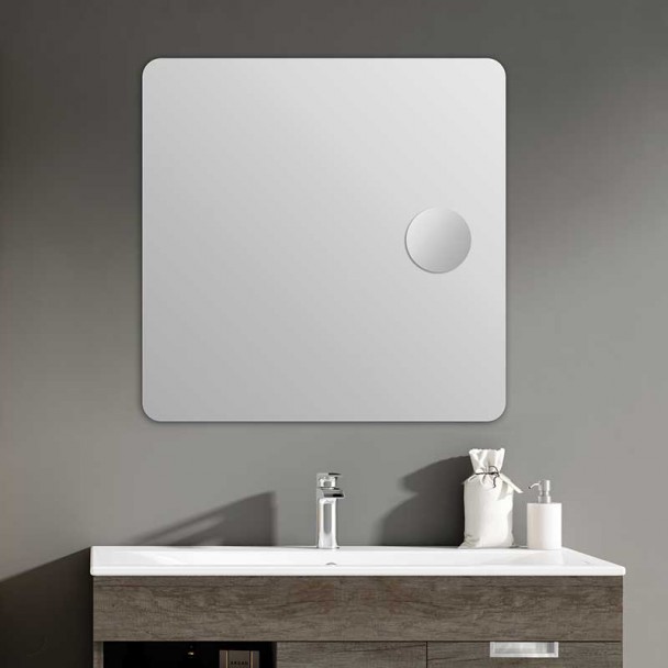 Miroir de salle de bains Zoom Plus Carré