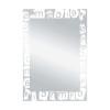 Miroir de salle de bain de Lune Paroles Blanc 55x75 cm