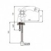 Robinet De Bidet Bimando Classique De Bronze