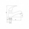 Robinet Rebord Lavabo 1 Voie
