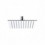Tête de Douche Carrée 20x20 ultra-mince en acier Inoxydable
