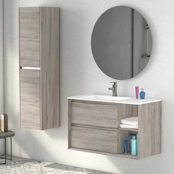 Ensemble pour salle de Bains de Trou de 90