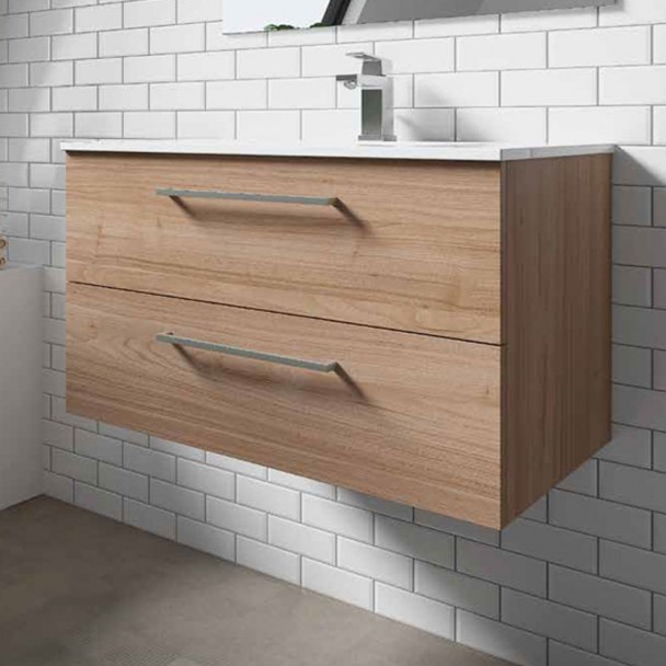 Meuble de salle de bain DOUBLE CLASSIQUE avec 2 Tiroirs