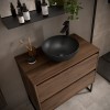 Meuble De Comptoir de Salle de Bain NOJA 80 avec 2 tiroirs