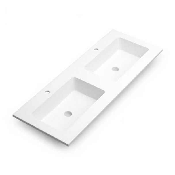 Lavabo Comptoir Ambar 2 Cuves pour Salle de Bain