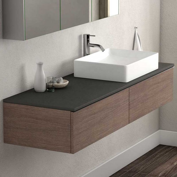 Comptoir Masai Ardoise pour la salle de Bains