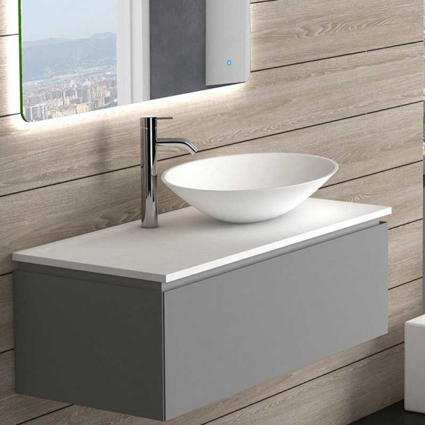 Au-dessus de Compteur bassin Ovale de la salle de Bain